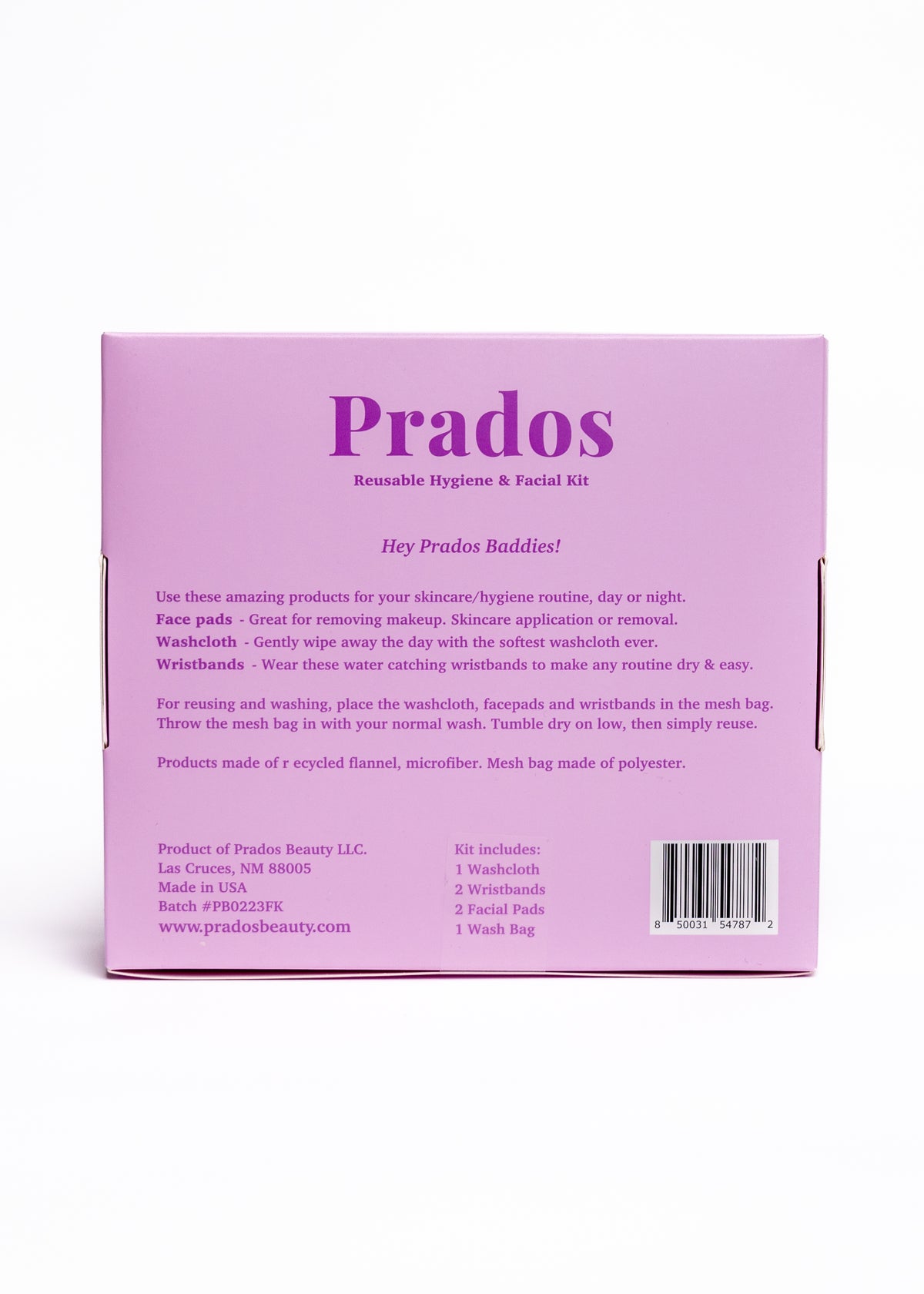 Prados Reusable Hygiene & Facial Kit